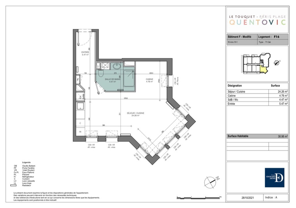 Le touquet proche rue saint jean studio et parking Photo 4 - Le Lion Immobilier Le touquet proche rue saint jean studio et parking Photo 4 - Le Lion Immobilier