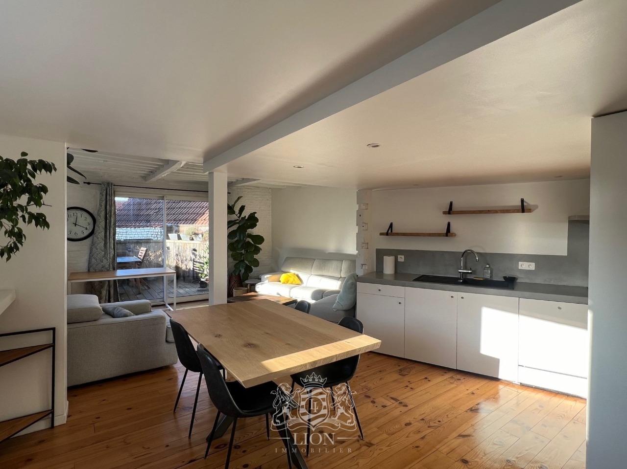 Adom vieux lille t3 meuble avec terrasse Photo 4 - Le Lion Immobilier
