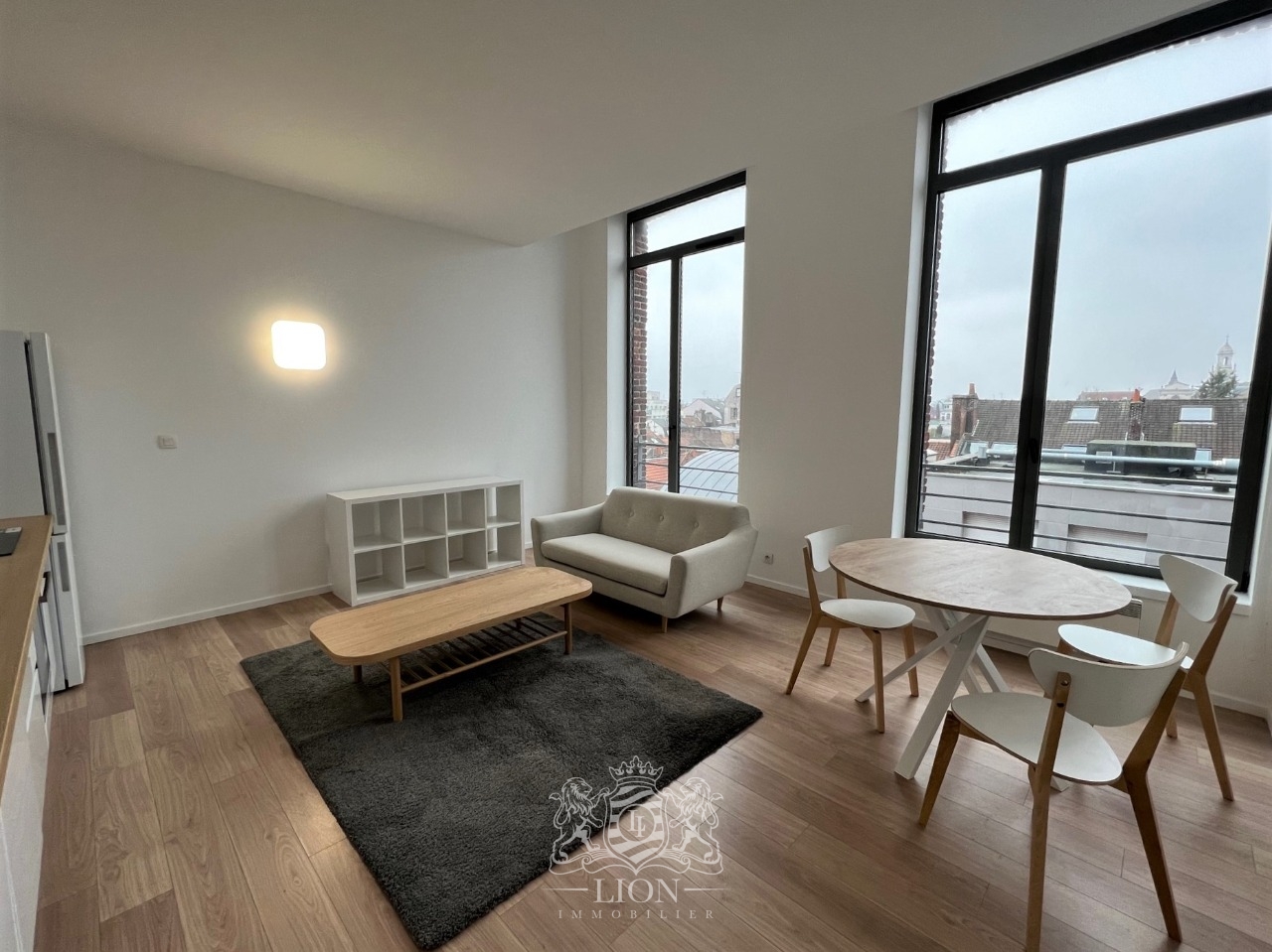 Aeuv vieux lille t2 meuble de 55 m avec parking Photo 1 - Le Lion Immobilier