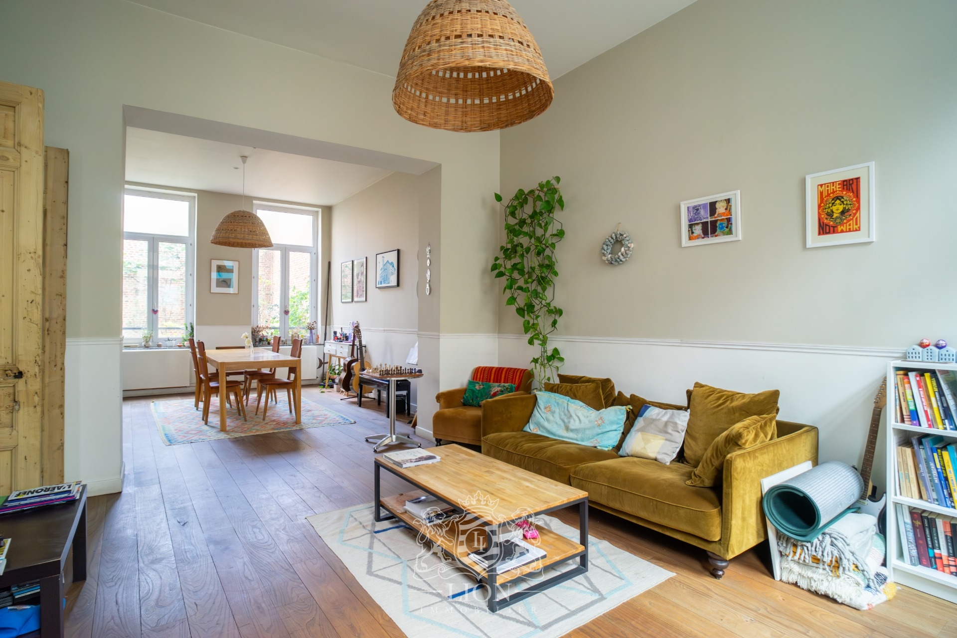 Vieux lille large maison de famille avec jardin et parking Photo 3 - Le Lion Immobilier