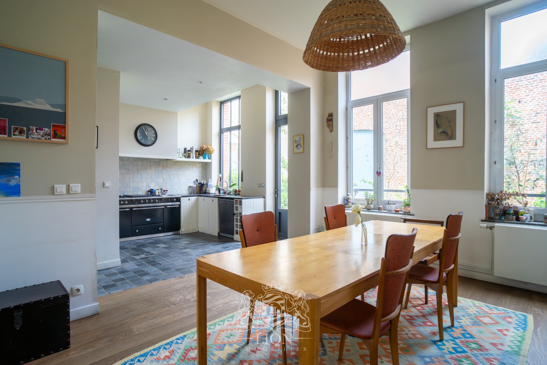 Vieux lille large maison de famille avec jardin et parking Photo 4 - Le Lion Immobilier