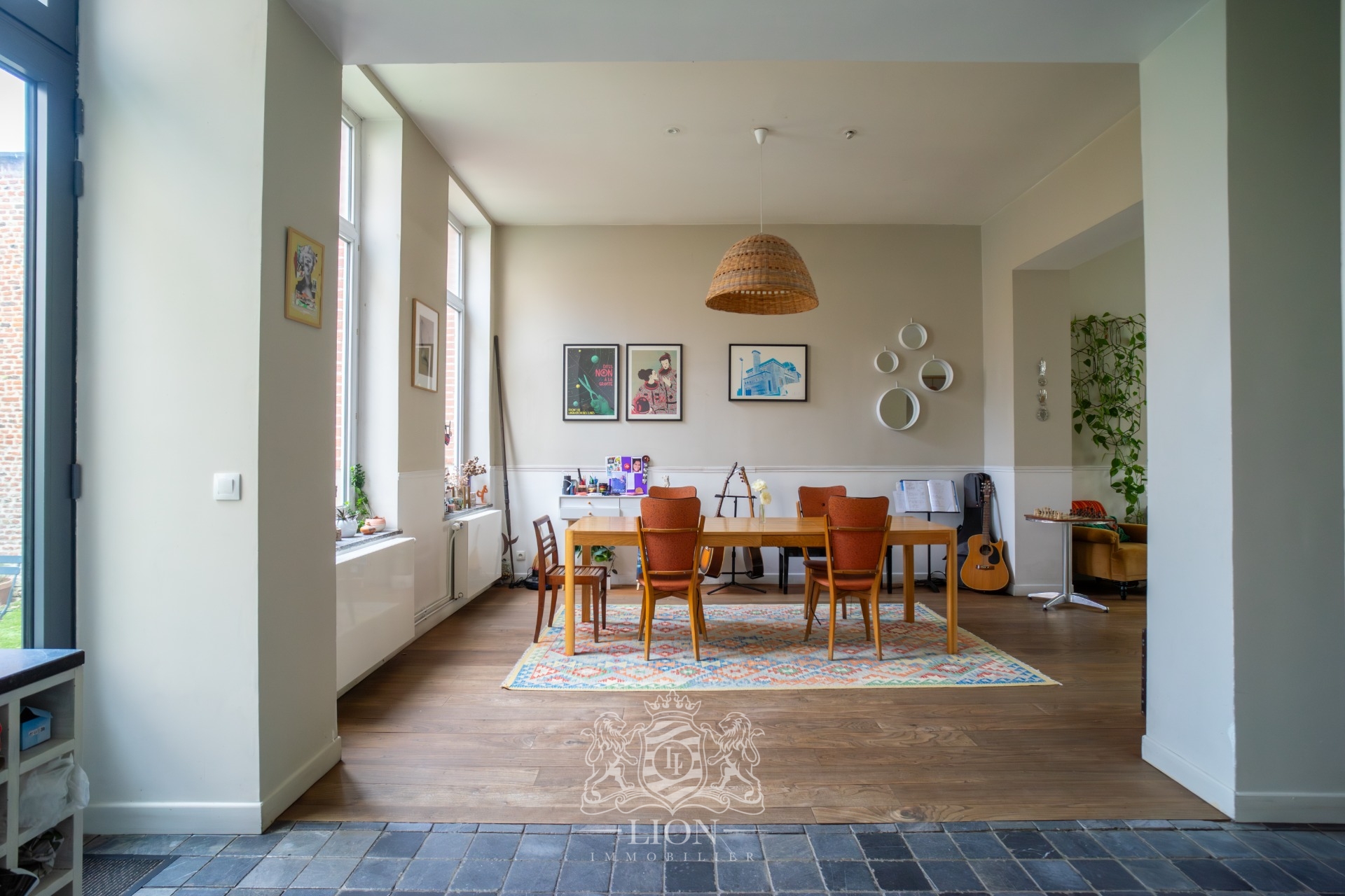Vieux lille large maison de famille avec jardin et parking Photo 5 - Le Lion Immobilier