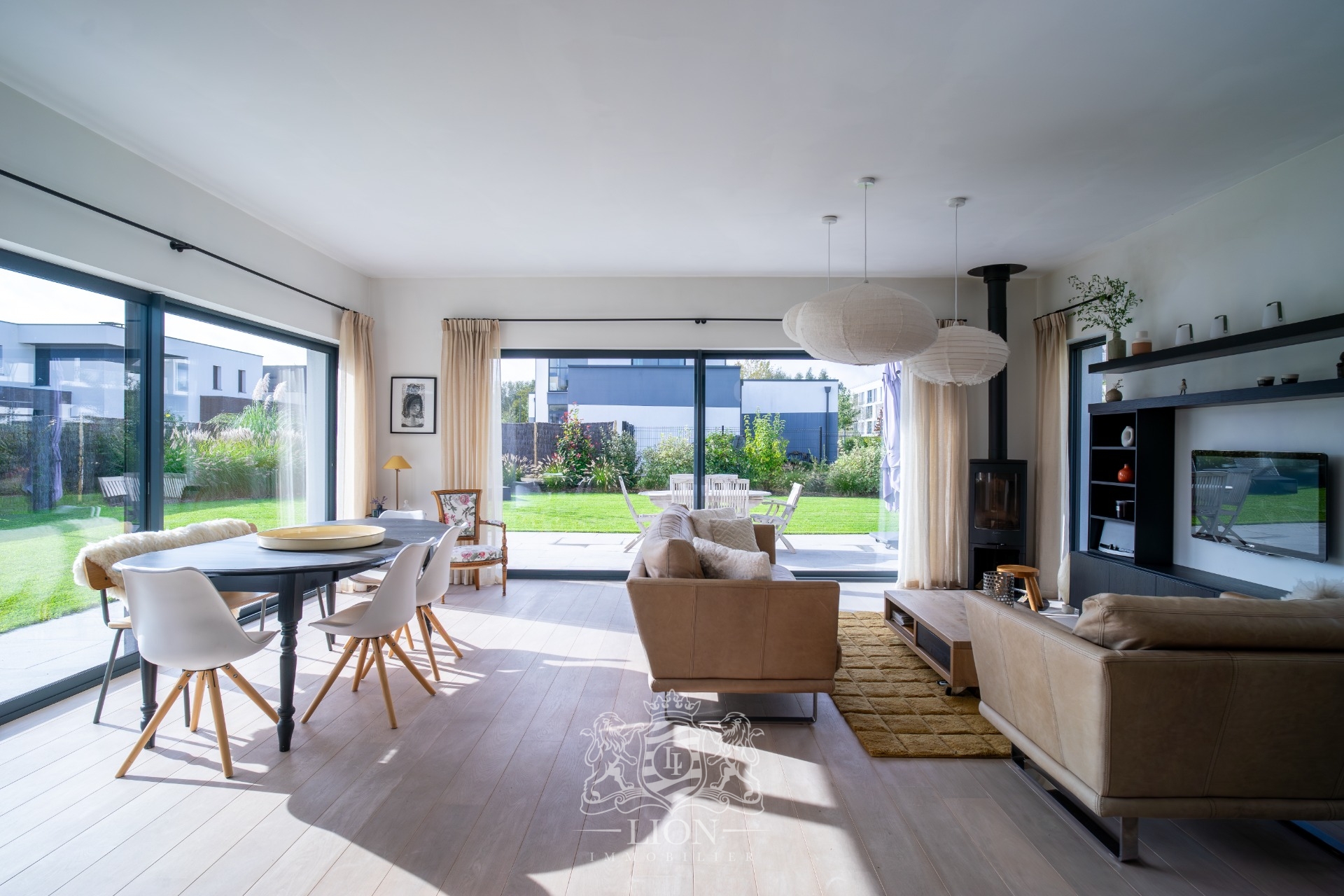 Maison cubique individuelle semi plain pied Photo 2 - Le Lion Immobilier