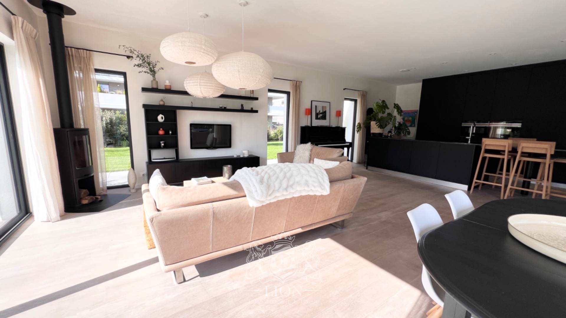 Maison cubique individuelle semi plain pied Photo 4 - Le Lion Immobilier