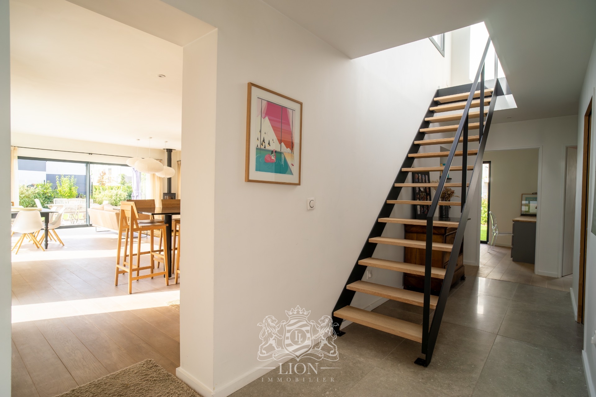 Maison cubique individuelle semi plain pied Photo 7 - Le Lion Immobilier