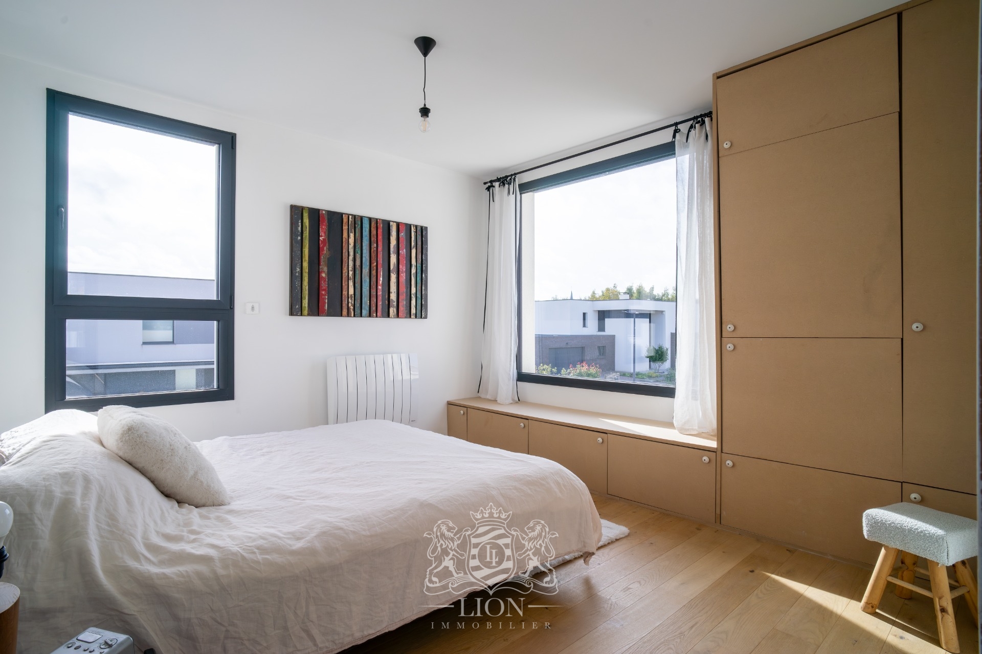 Maison cubique individuelle semi plain pied Photo 10 - Le Lion Immobilier