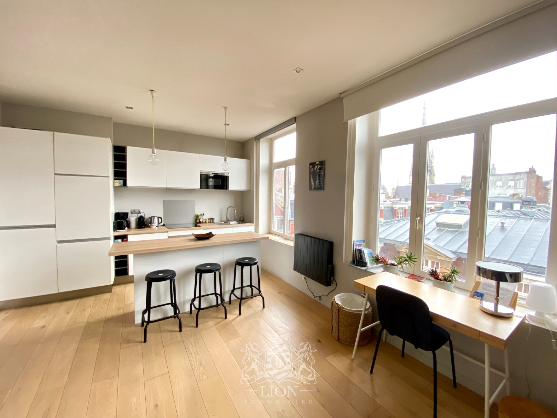 T2 coup de coeur proche grand place et gares vendu meuble  Photo 2 - Le Lion Immobilier