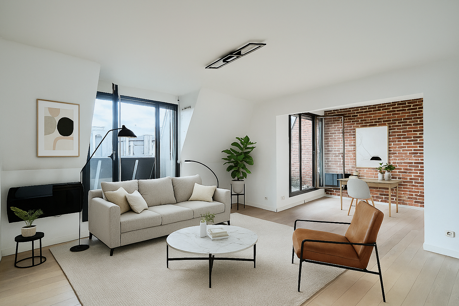 Duplex hyper centre dernier etage balcons et parking Photo 1 - Le Lion Immobilier