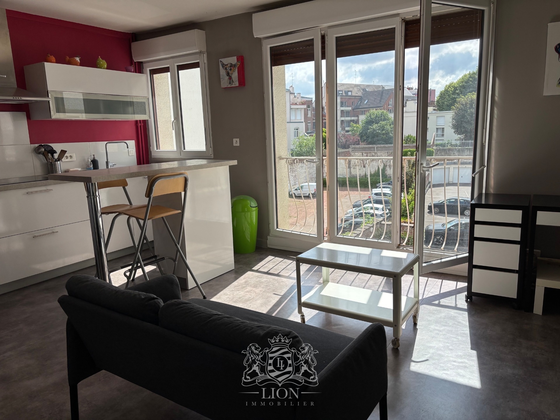 Lille vauban face catho  f1 bis 35m meuble Photo 3 - Le Lion Immobilier