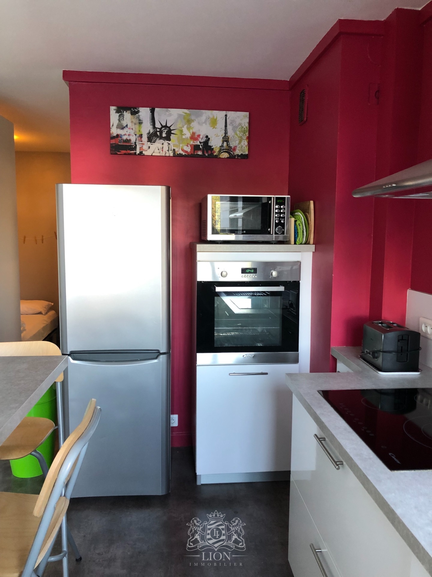 Lille vauban face catho  f1 bis 35m meuble Photo 10 - Le Lion Immobilier