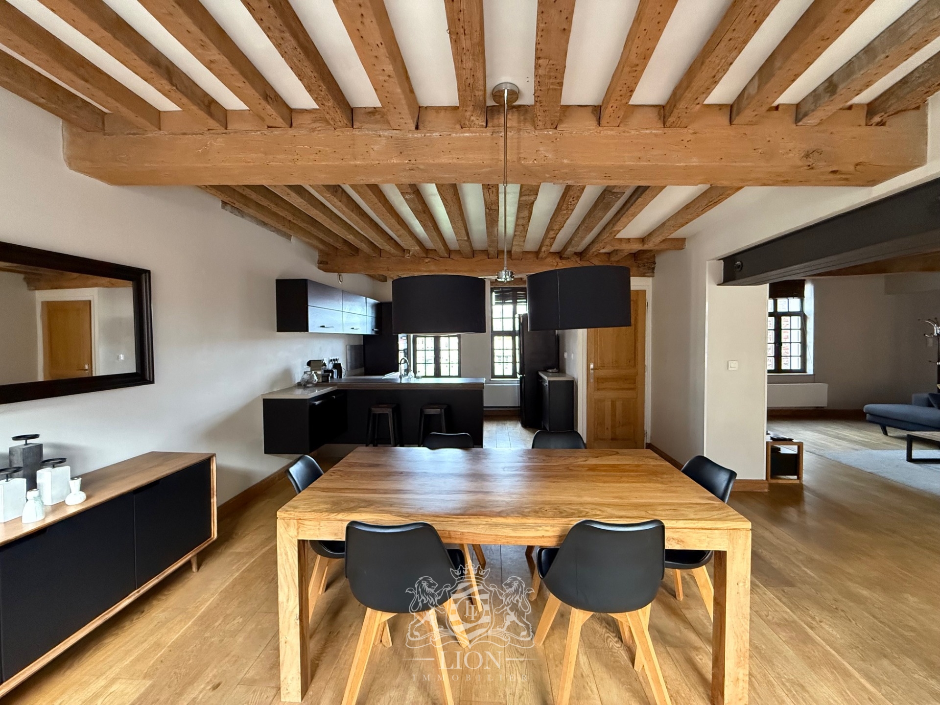 Asmu vieux lille t3 meuble en duplex Photo 2 - Le Lion Immobilier