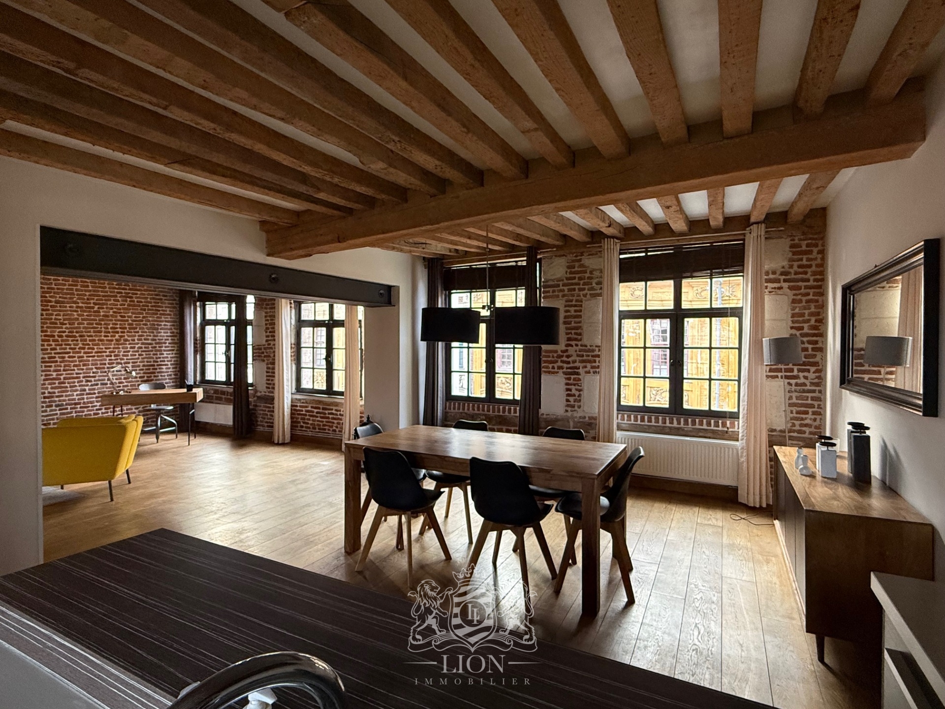 Asmu vieux lille t3 meuble en duplex Photo 4 - Le Lion Immobilier