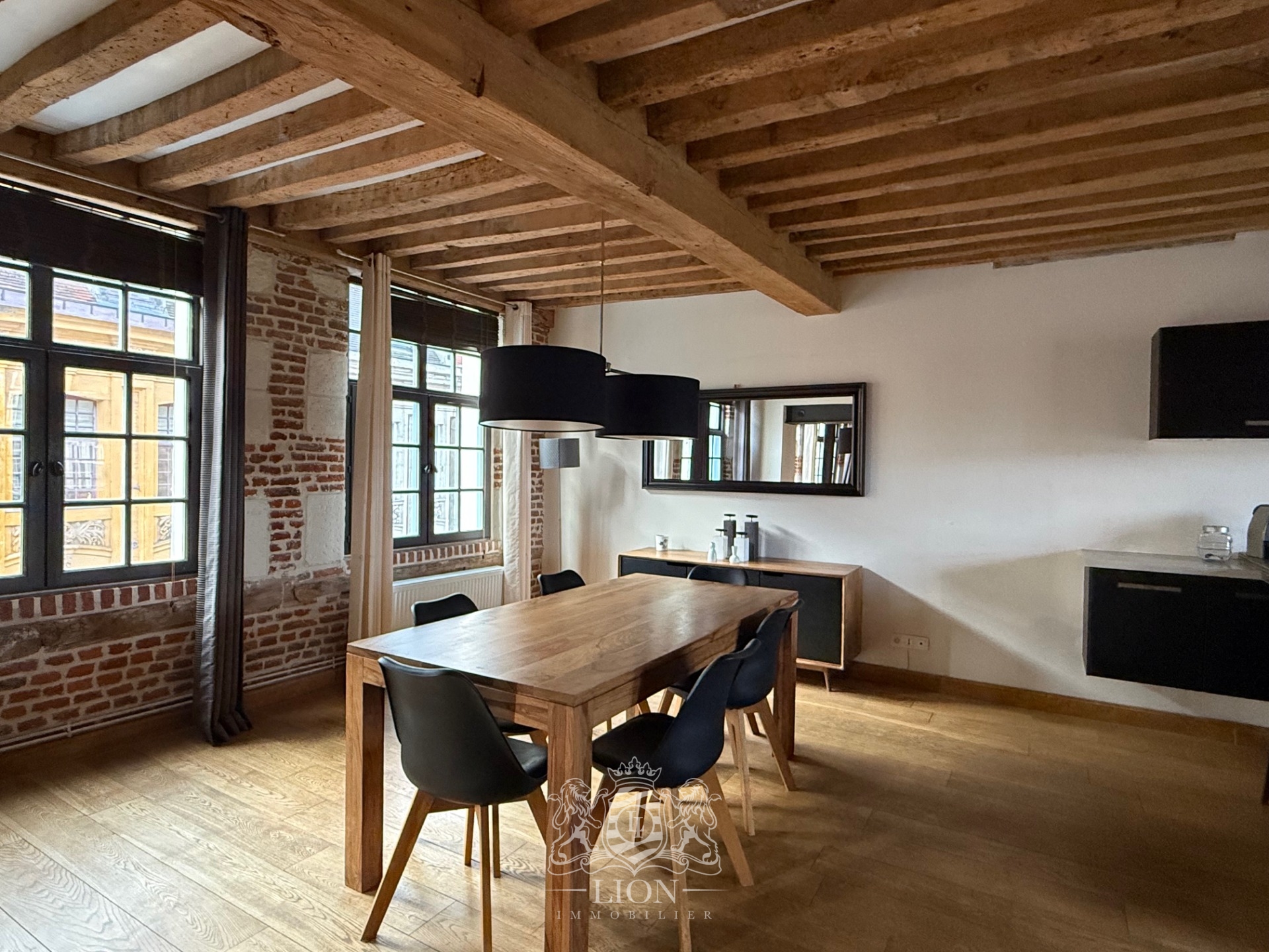 Asmu vieux lille t3 meuble en duplex Photo 6 - Le Lion Immobilier