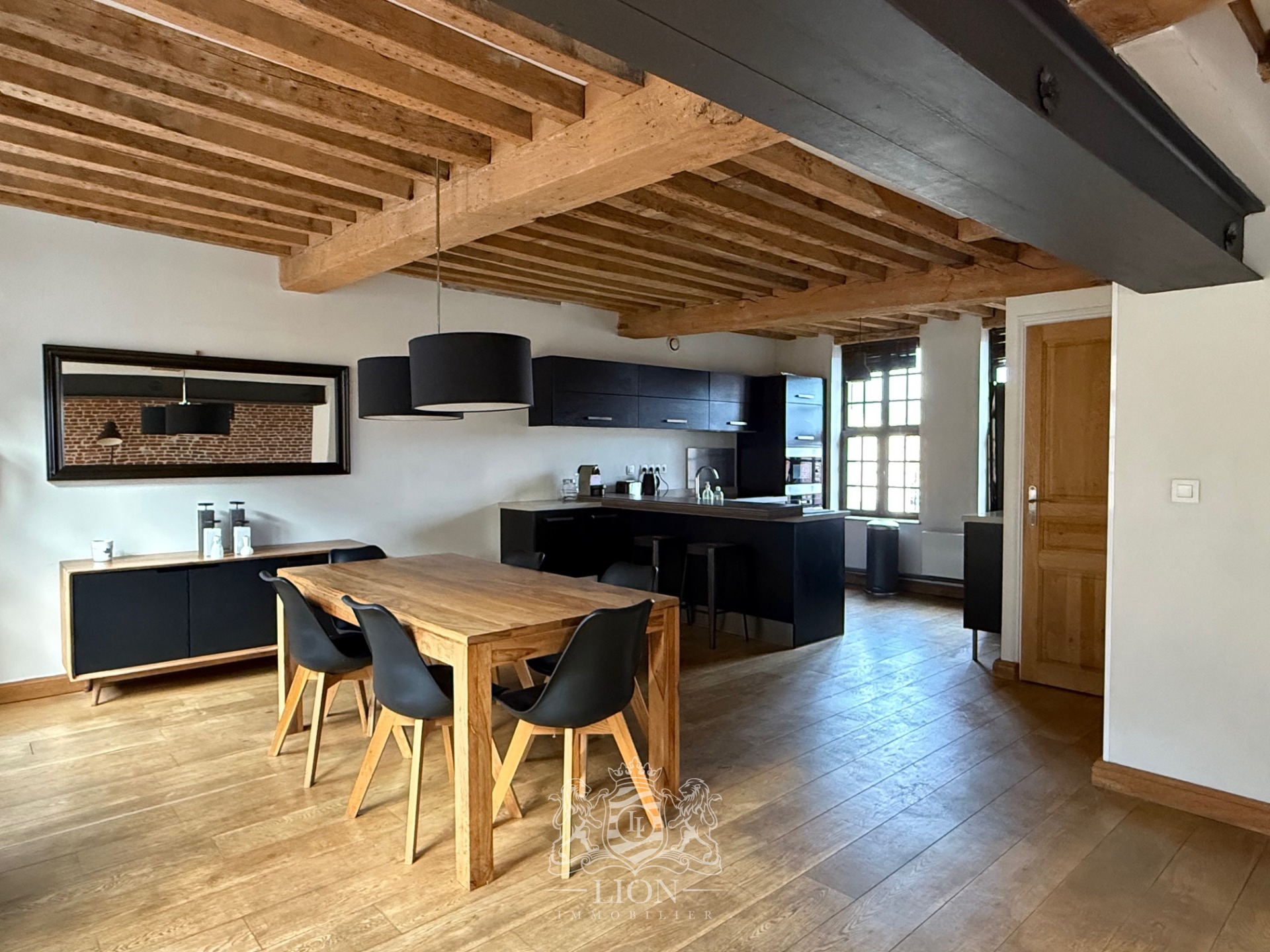 Asmu vieux lille t3 meuble en duplex Photo 9 - Le Lion Immobilier