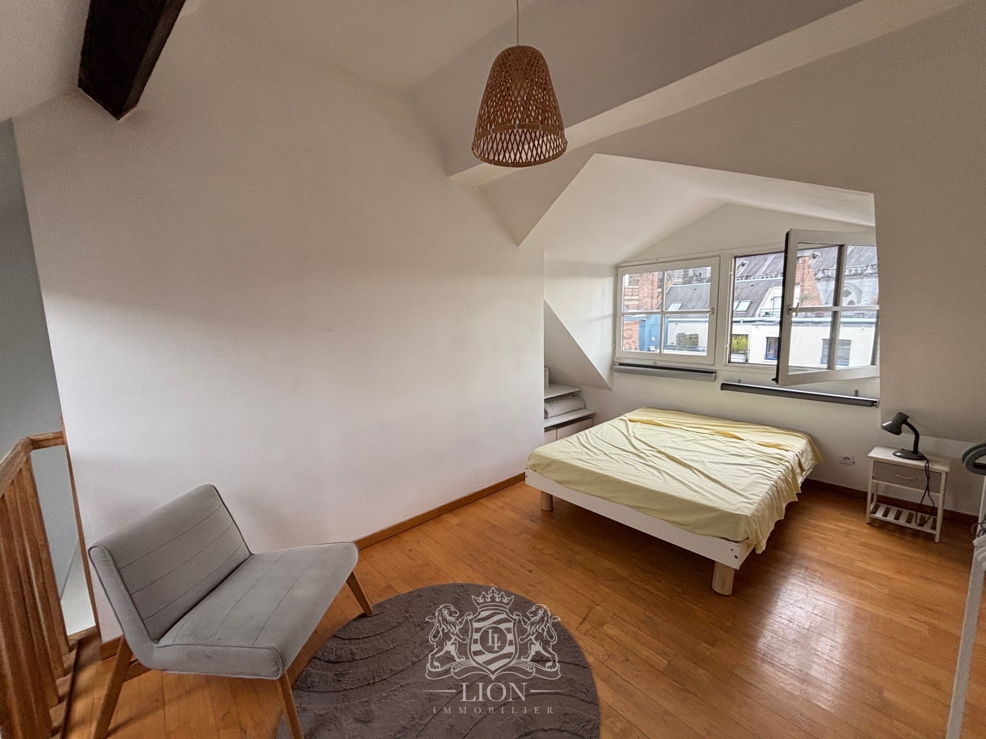 Vieux lille studio mezzanine vue treille Photo 2 - Le Lion Immobilier Vieux lille studio mezzanine vue treille Photo 2 - Le Lion Immobilier