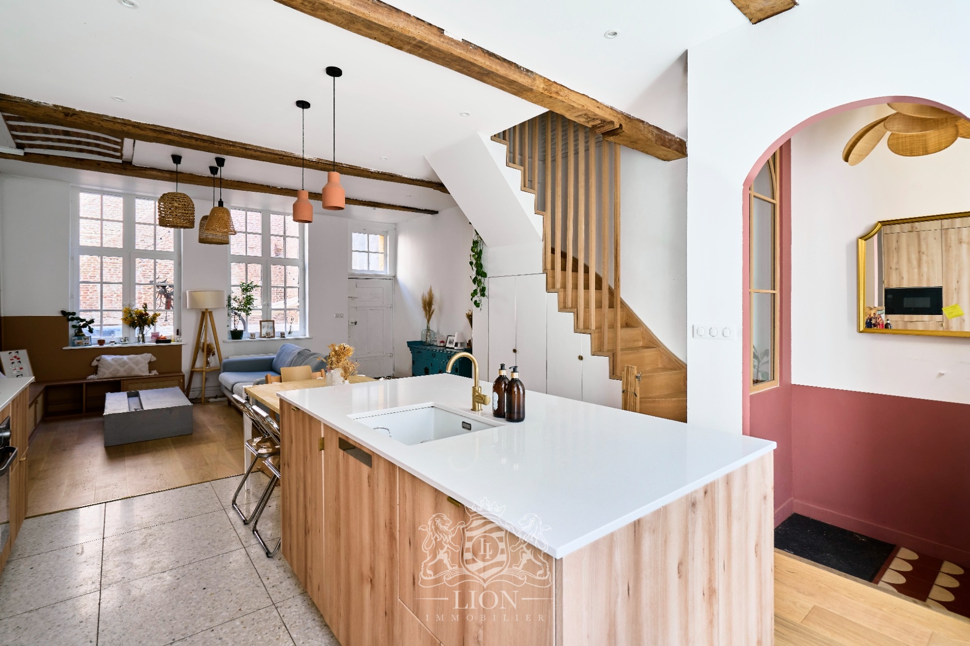 Rare   maison typique du vieux lille avec belle terrasse  Photo 2 - Le Lion Immobilier