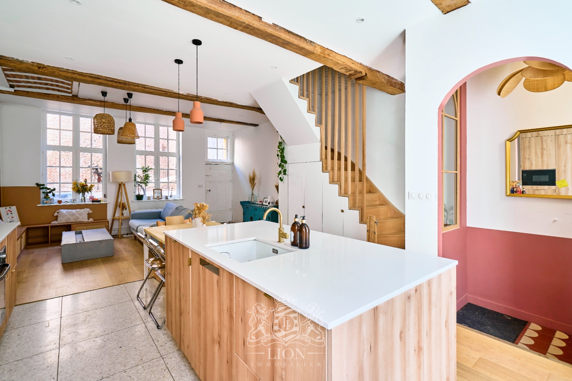 Rare   maison typique du vieux lille avec belle terrasse  Photo 2 - Le Lion Immobilier