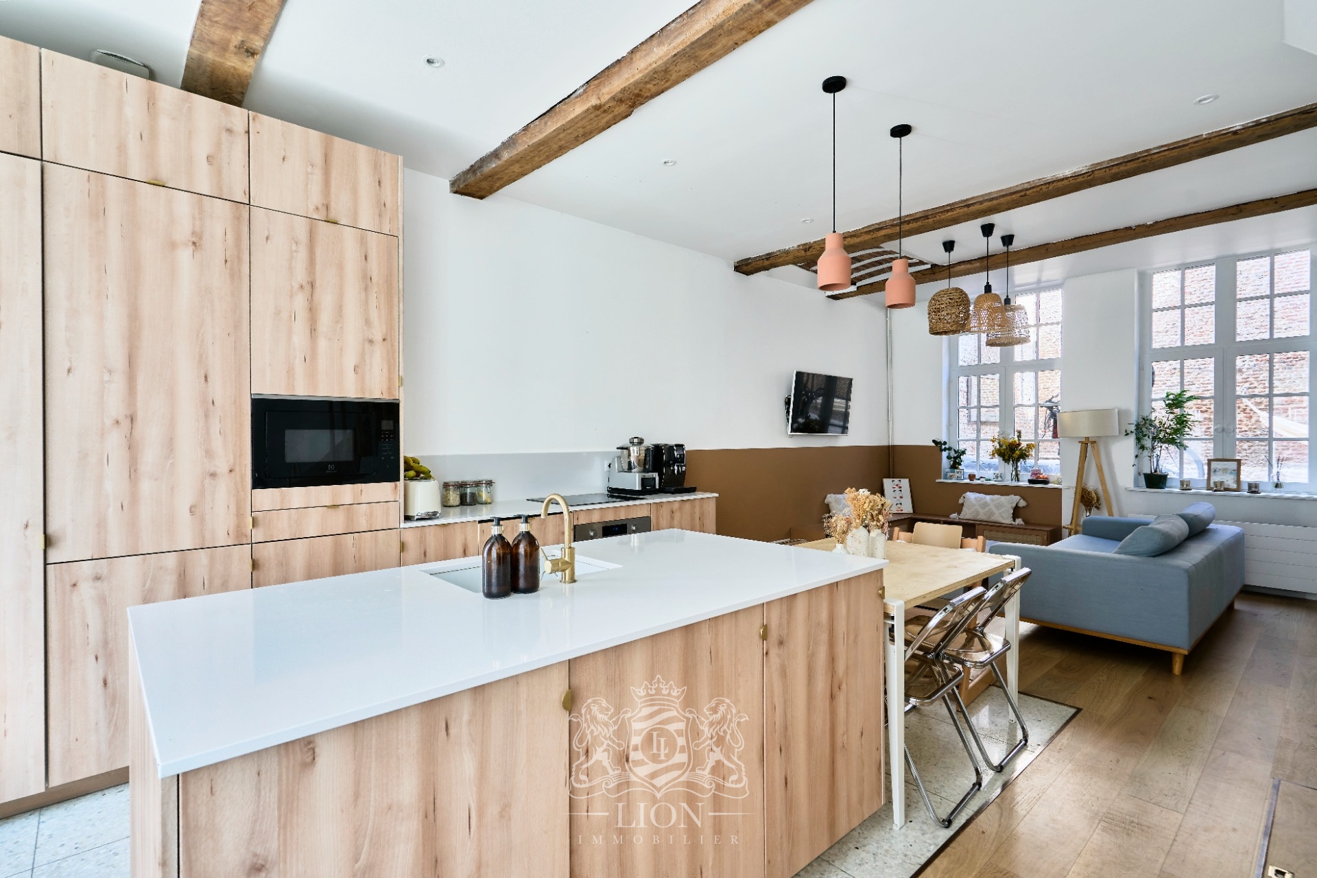 Rare   maison typique du vieux lille avec belle terrasse  Photo 3 - Le Lion Immobilier