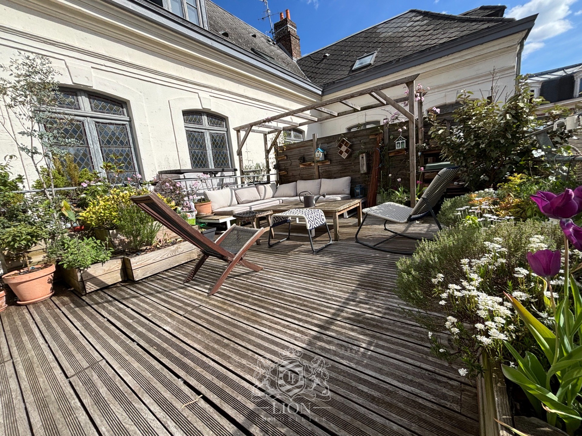 Vieux lille appartement  triplex  terrasse et parking Photo 12 - Le Lion Immobilier