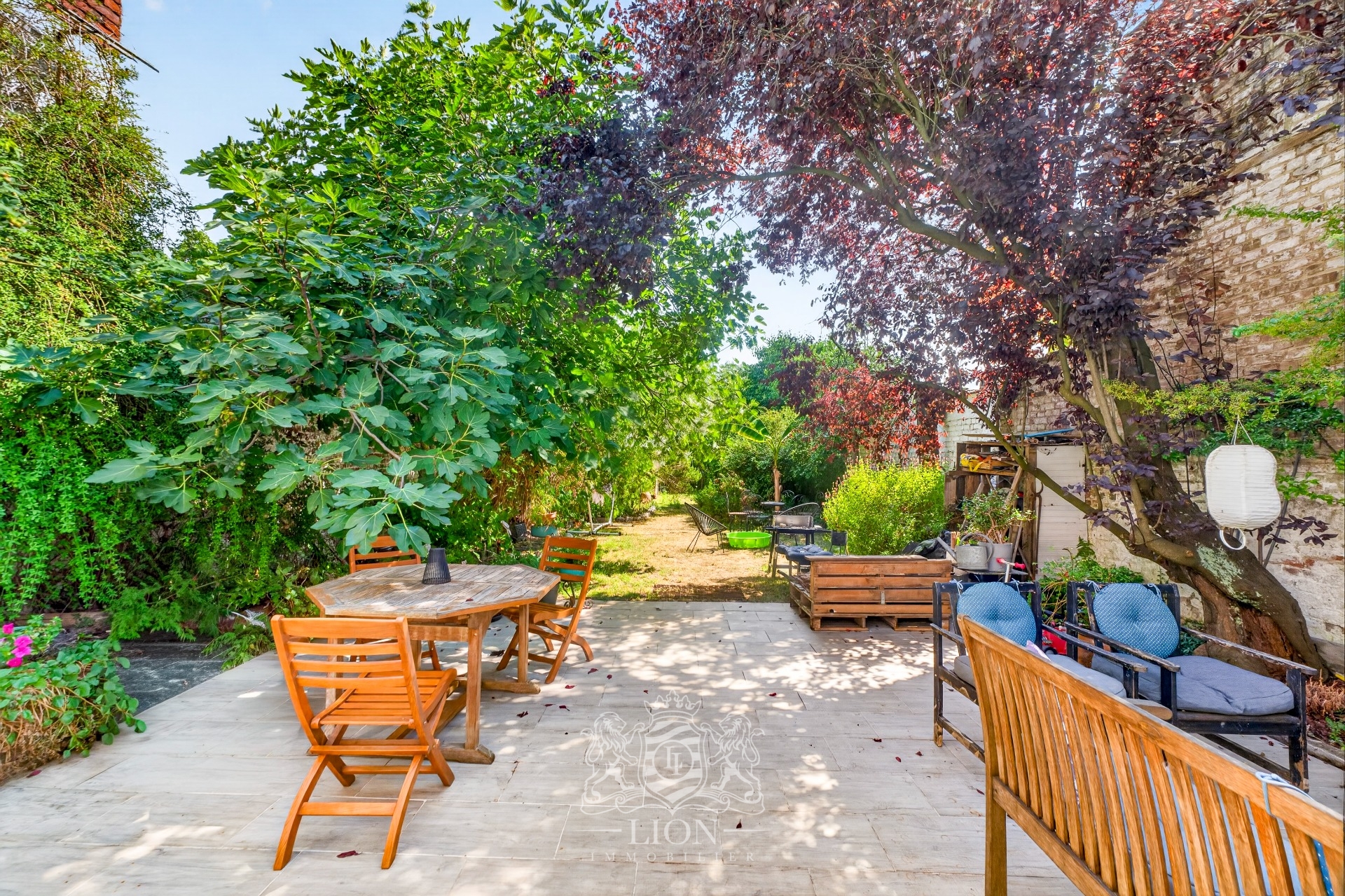 Maison de famille cachet beau jardin sud Photo 1 - Le Lion Immobilier Maison de famille cachet beau jardin sud Photo 1 - Le Lion Immobilier