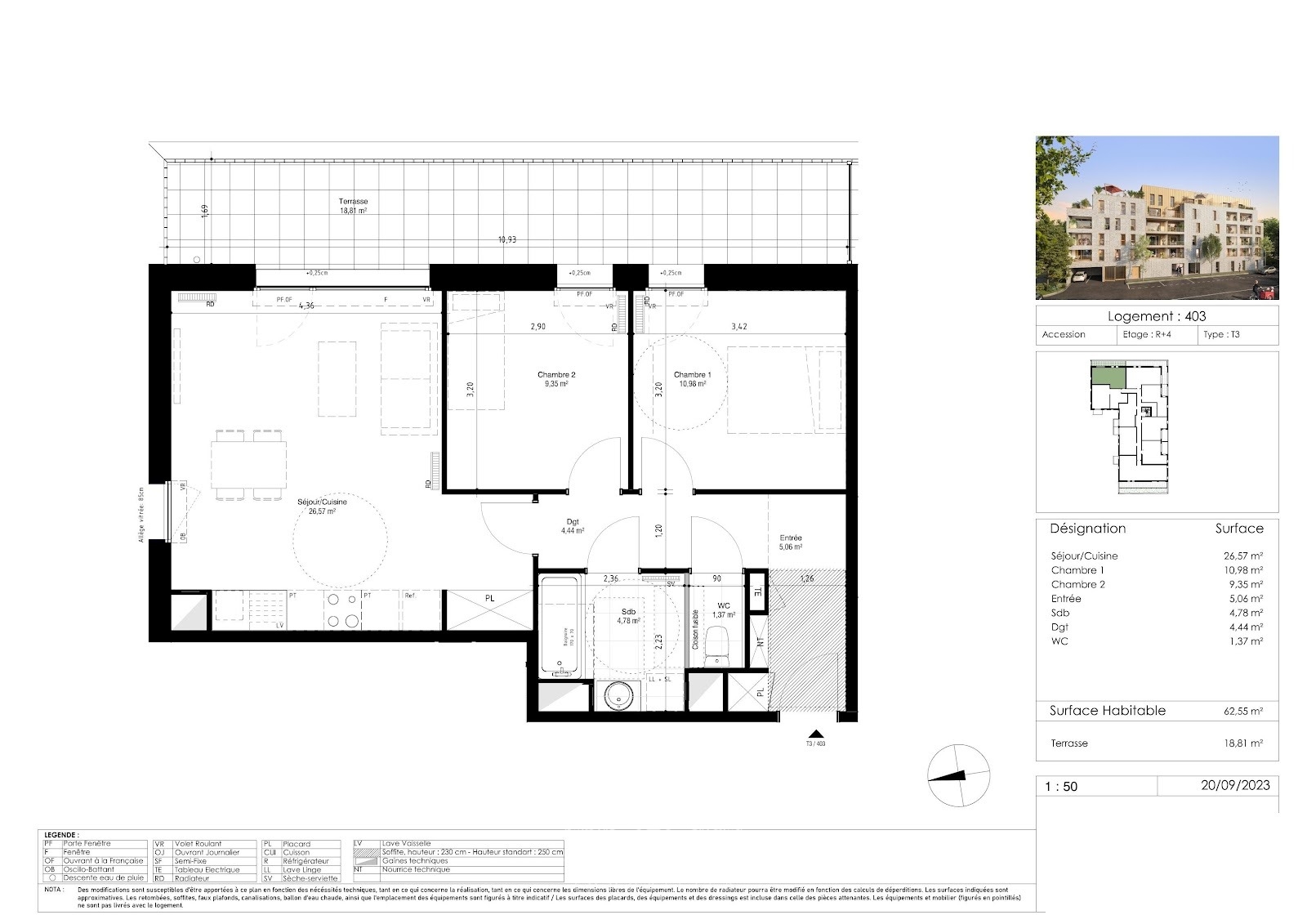 Canon d or t3 neuf avec terrasse et parkings Photo 2 - Le Lion Immobilier
